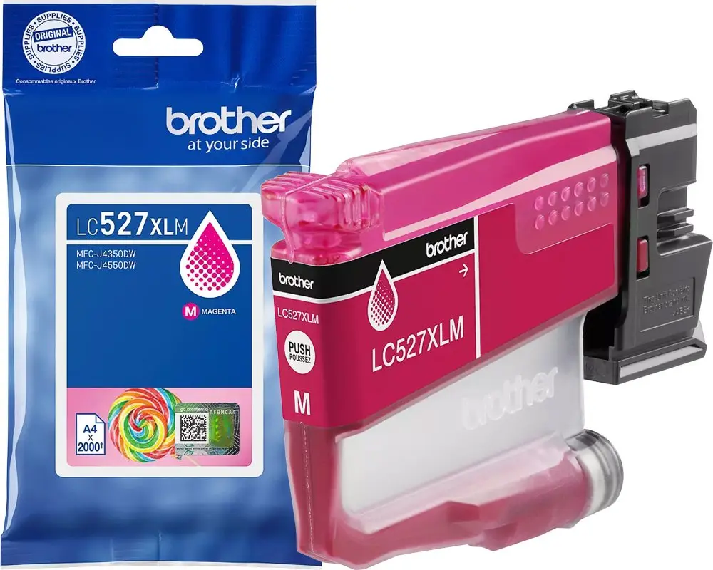 Brother LC-527XLM Magenta, Inkt op pigmentbasis, 1 stuk(s), 2000 pagina's,