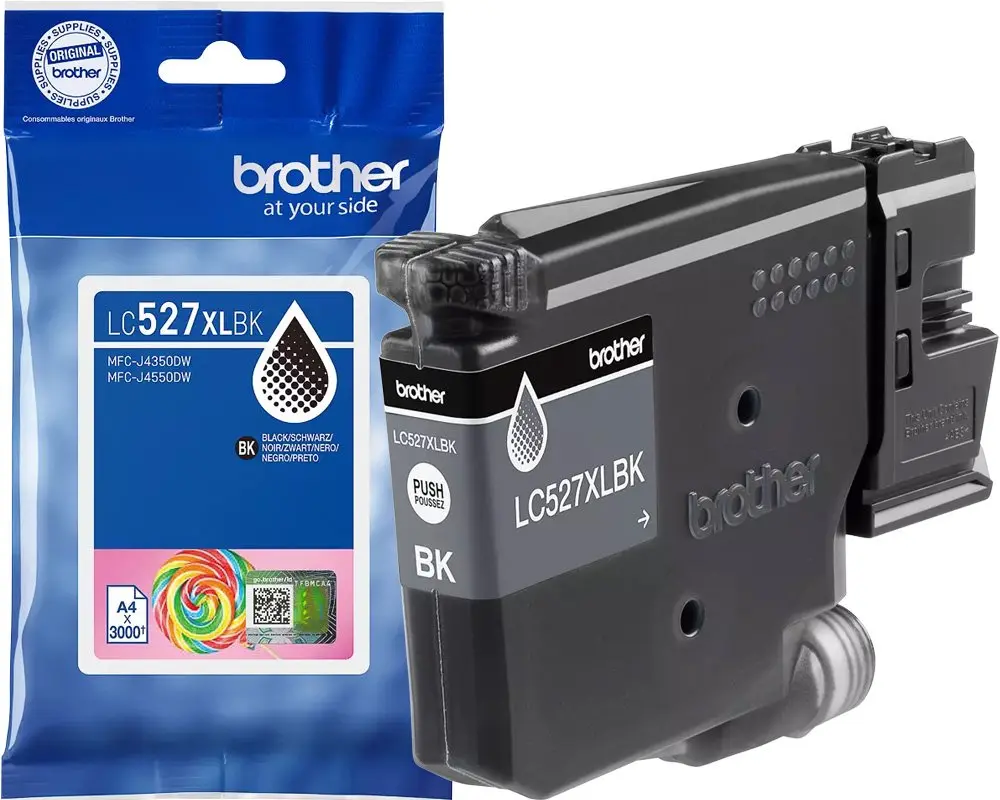 Brother LC-527XLBK Zwart, Inkt op pigmentbasis, 1 stuk(s), 2000 pagina's