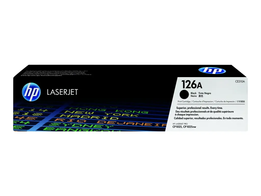 HP 126A originele zwarte LaserJet tonercartridge, 1200 pagina's, Zwart