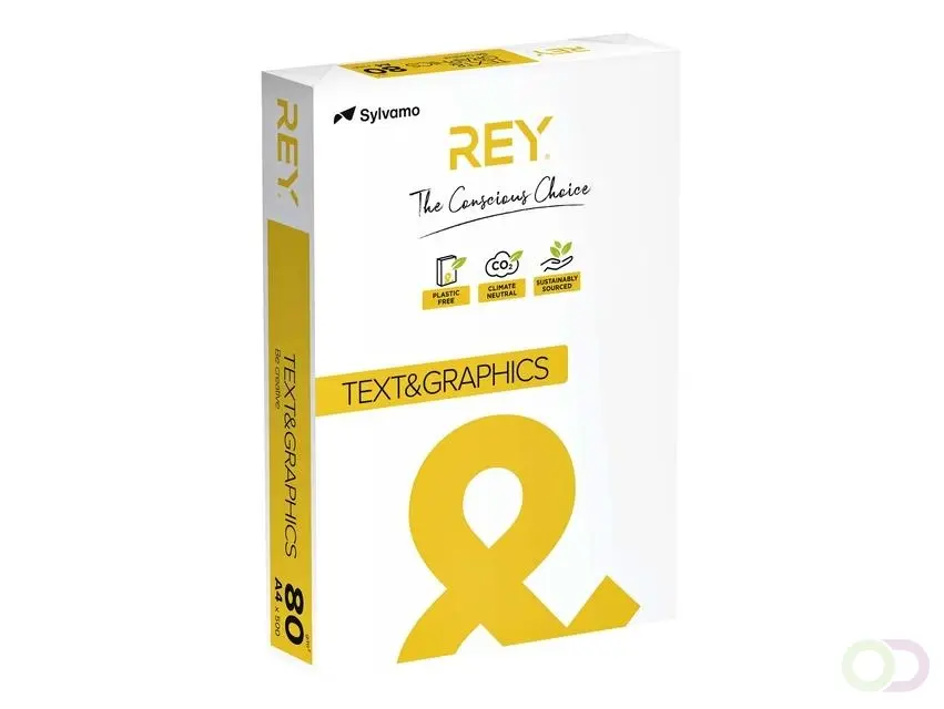 Rey Text & Graphics A4 80gr. Wit pak a 500 vel.