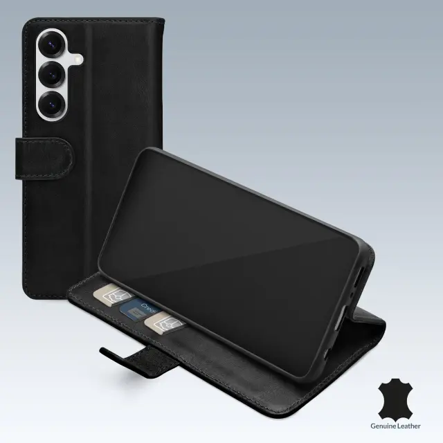 Mobilize Leather Wallet Samsung Galaxy S25 5G Black