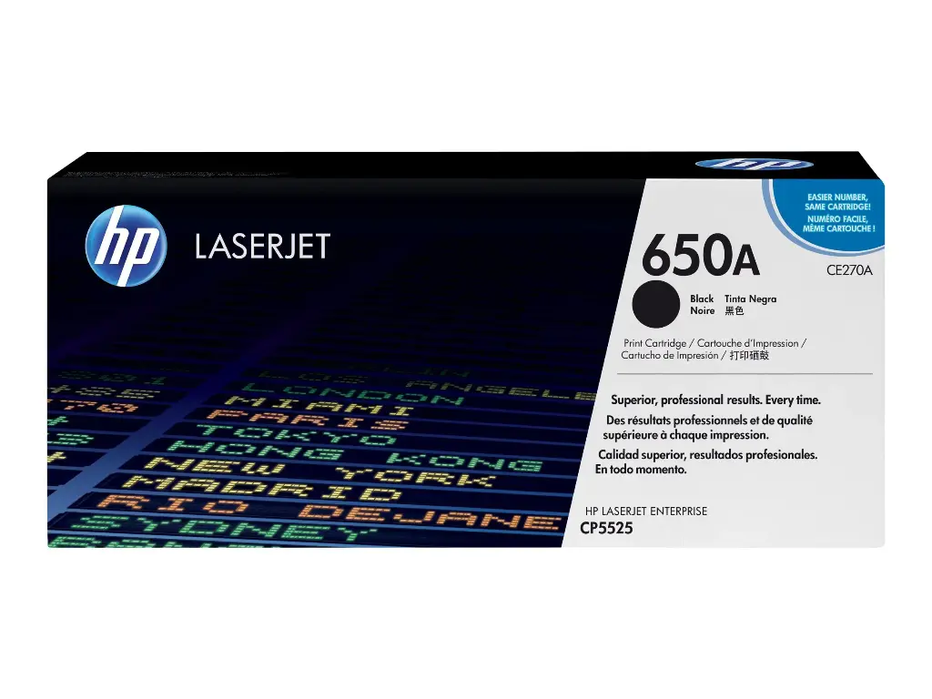 HP Color LaserJet 650A (CE270A) toner zwart