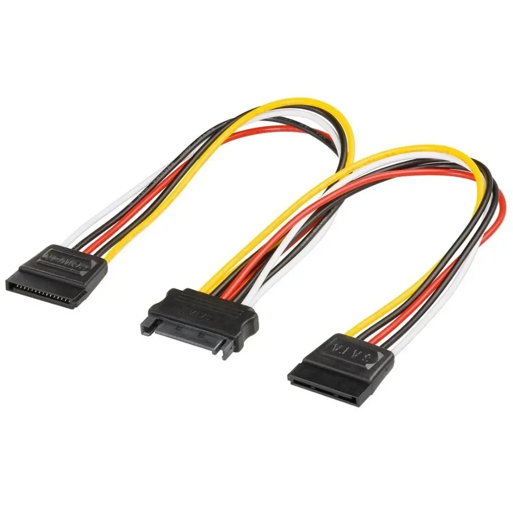 [OKS-84400] SATA (m) - 2x SATA (v) voeding splitter - 0,20 meter