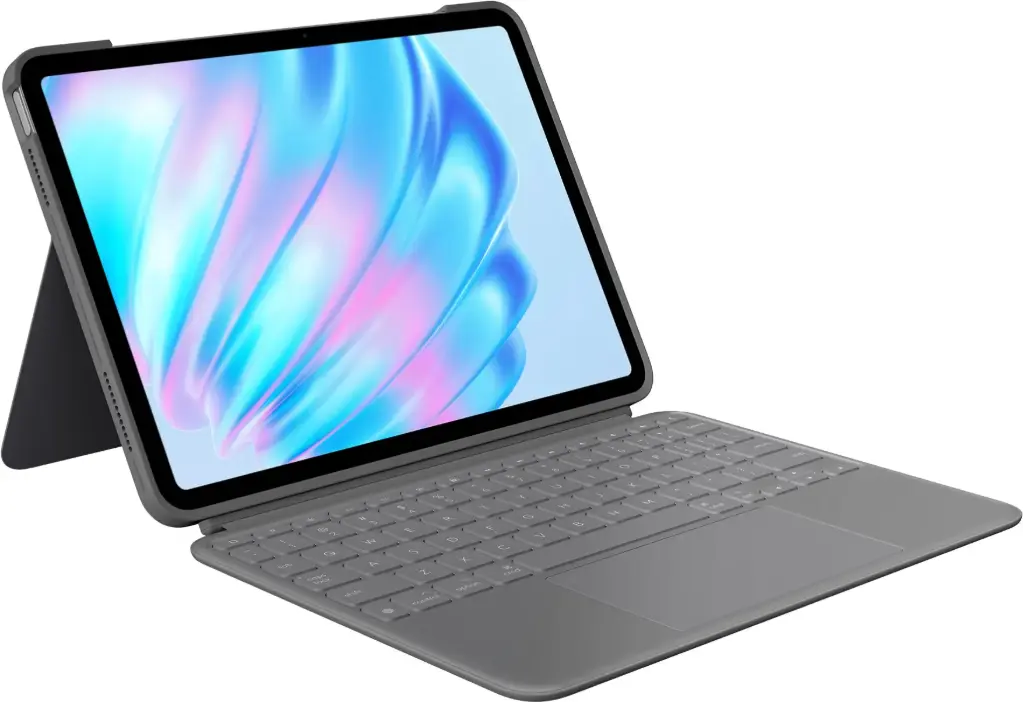 Logitech Combo Touch Apple iPad Air 11" (2026/2025/2024) Toetsenbord Hoes QWERTY Grijs