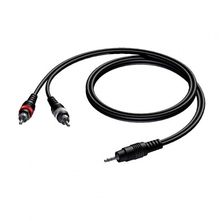 Procab CAB711 jack 3.5mm stereo - 2x RCA male 20.00 meter 