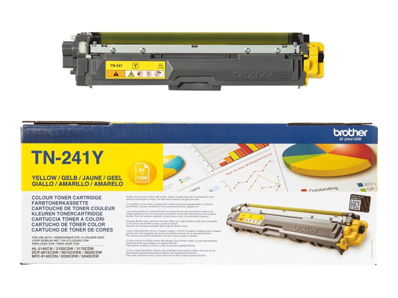 Brother TN241Y - Toner Origineel - Geel - 1400 Paginas