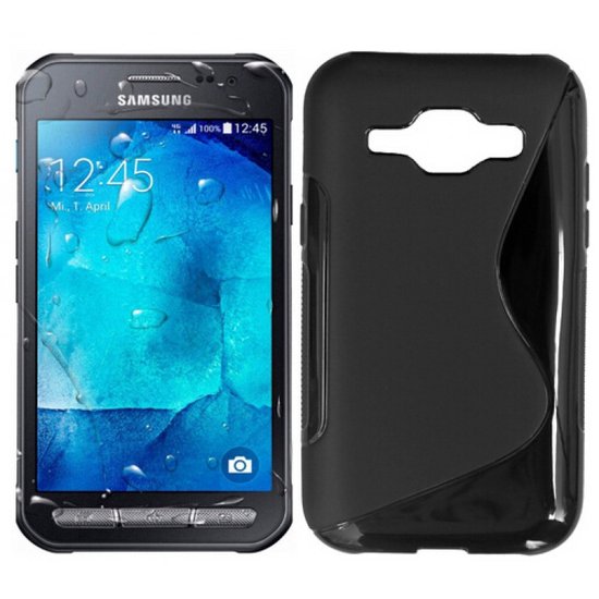 Samsung S7710 Galaxy Xcover 2- Silicone Case /Hoesje - Zwart incl. screenprotector