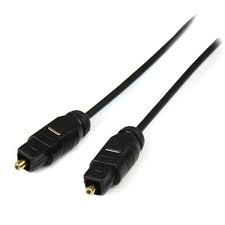StarTech.com 15 ft Thin Toslink Digital Optical SPDIF Audio Cable - Fiber Optic for Audio Device