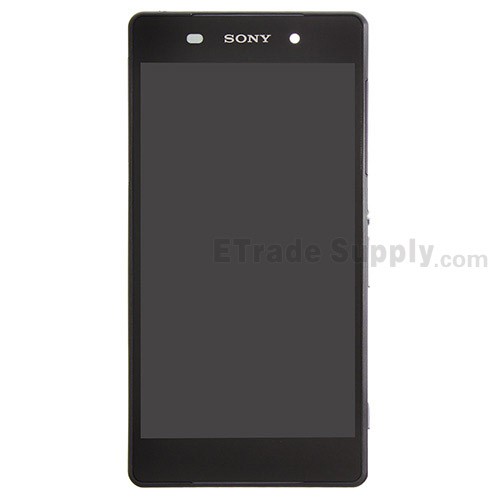 Xperia Z2 LCD and Digitizer with Front Housing Black 