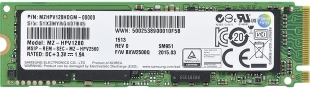 Samsung SM951 m.2 (NVMe) 256GB