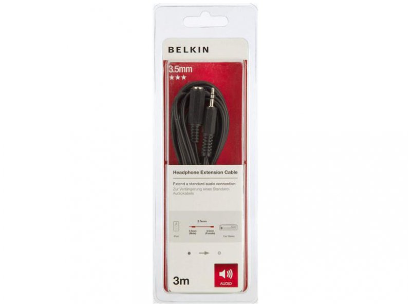 BELKIN Cable Audio 3.5mm MF Jack 3M