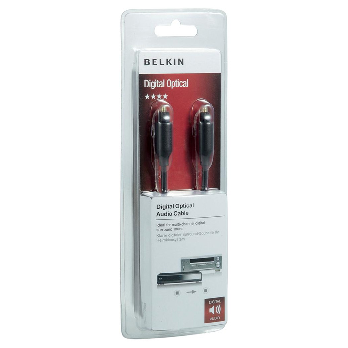BELKIN Cable Toslink MM 2m Black GoldPlatinum