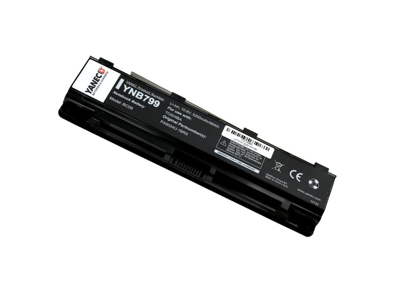 Yanec Laptop Accu voor Toshiba Satellite C800/C800D/C805/C805D