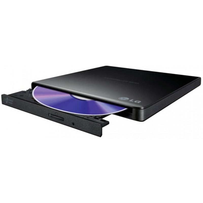 LG externe DVD RW 8x Slimline black USB 2.0 Brander GP57EB40