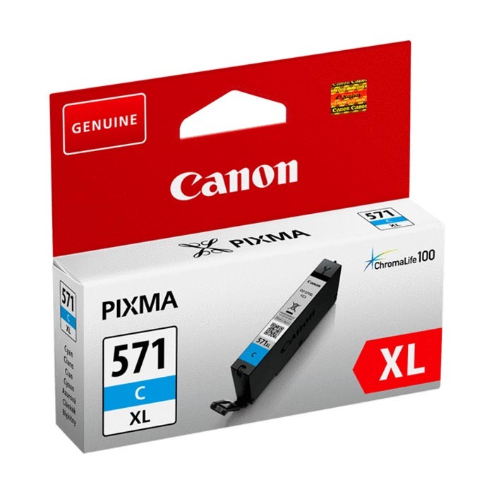 Canon CLI-571C XL inktcartridge cyaan hoge capaciteit (origineel)