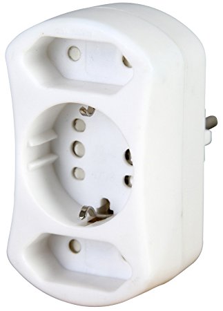 Kopp 179602001 Drieweg stekkerverdeeladapter wit