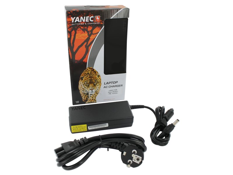 Yanec Laptop AC Adapter 90W voor Asus, Medion, Packard Bell, Toshiba