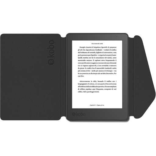 [N236-AC-BK-E-PU] Kobo Aura (v2) Sleep Cover Zwart