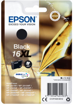 [C13T16314012] Epson Workforce 16XL (T1631) DURABrite Ultra Ink (Zwart)
