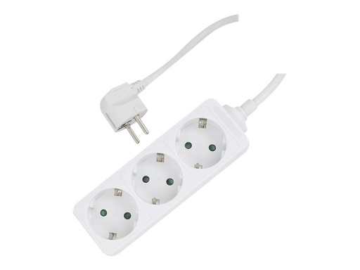 [EW3958] Ewent EW3958 verlengsnoer 3 uitgangen 1.5 m wit