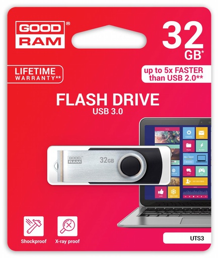 [UTS3-0320K0R11] Goodram Flashdrive 'Twister' 32GB USB3.0 Black