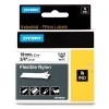 [S0718120] Dymo S0718120 / 18489 IND Rhino tape flexibel nylon zwart op wit 19 mm
