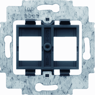 [2CKA001753A8063] Busch-Jaeger Reflex SI RJ45 inbouwset met draagframe en inzetplaat wit
