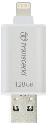 [TS128GJDG300S] TRANSCEND JetDrive Go 300 128GB Lightning USB 3.1 Flash Drive Silver Platin