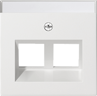 [264003] Gira inzetplaat RJ45 30 graden zuiver wit Systeem 55