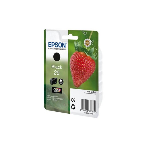 [C13T29814012] Epson 29 - 5.3 ml - zwart - origineel - inktcartridge
