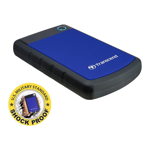 [TS2TSJ25H3B] TRANSCEND SJ 25H3B 2TB USB3 Grijs/Blauw