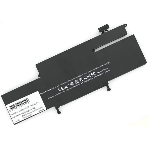 [BLA011444] Macbook Accu 6330mAh voor Apple MacBook Pro A1502 Retina 2.4Ghz 13.3inch (Late 2013)