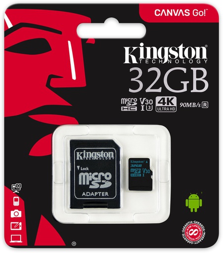 [SDCG2/32GB] Kingston Canvas go 32GB microSDHC