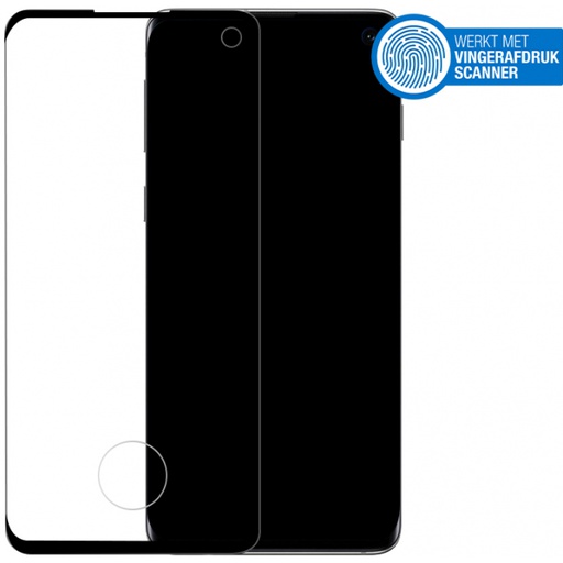 [MOB-ETEGBSP-GALS10] Mobilize Edge-To-Edge Glass Screen Protector Samsung Galaxy S10 Black