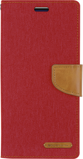 [SGS10-30] Samsung Galaxy S10 hoes - Mercury Canvas Diary Wallet Case - Rood