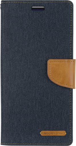 [SGS10-28] Samsung Galaxy S10 hoes - Mercury Canvas Diary Wallet Case - Blauw