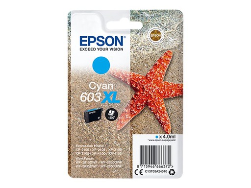 [C13T03A24010] Epson 603XL - cyaan - origineel - inktcartridge