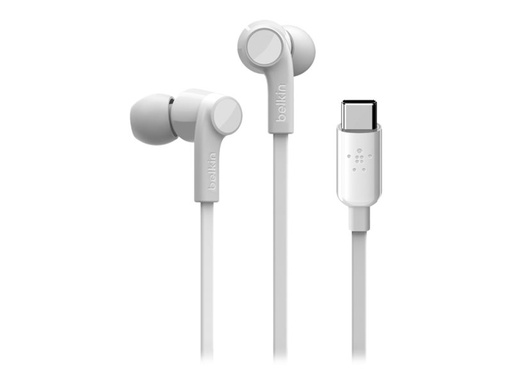 [G3H0002btWHT] Belkin ROCKSTAR Headset In-ear - Telefoongesprekken & muziek - Wit - 1,12 m