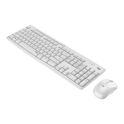 [920-009824] Logitech MK295 Silent Wireless Combo - Standaard - RF Draadloos - QWERTY - Wit - Inclusief muis
