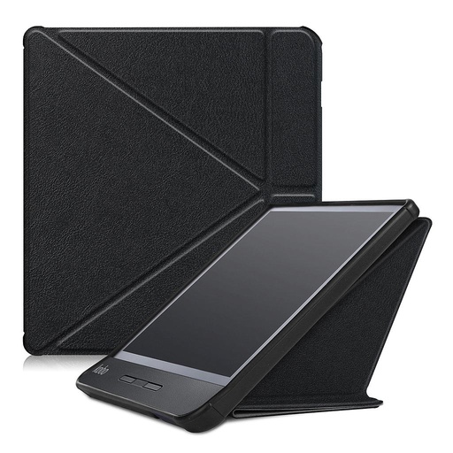 [N873-01] Kobo Libra H2O hoesje - Tri-Fold Book Case - Zwart