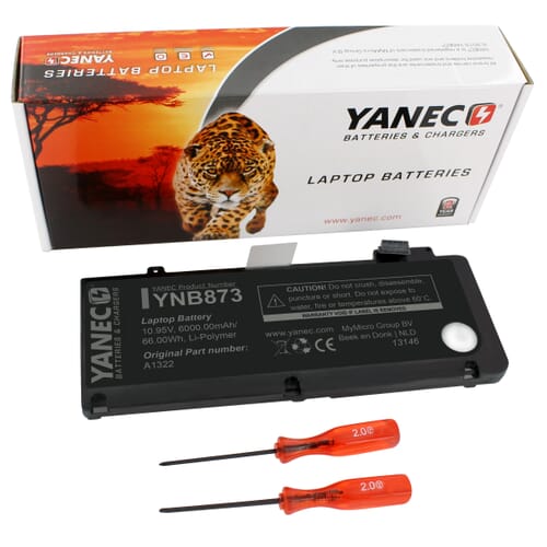 [YNB873] Yanec Accu 6000mAh voor macbook A1278 2009 2010 2011 2012