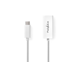 [CCGB64950WT02] Nedis USB-Adapter| USB 3.2 Gen 1| USB-Typ-C Stecker| RJ45 8P8C Buchse| 1000 Mbps|