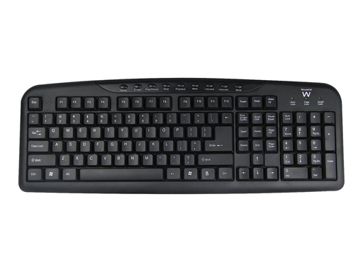 [EW3130] Ewent - USB Multimedia Keyboard (Silent keys)