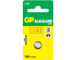 [050186C1] LR43 GP - Single-use battery - Alkaline - 1.5 V - 1 pc(s)