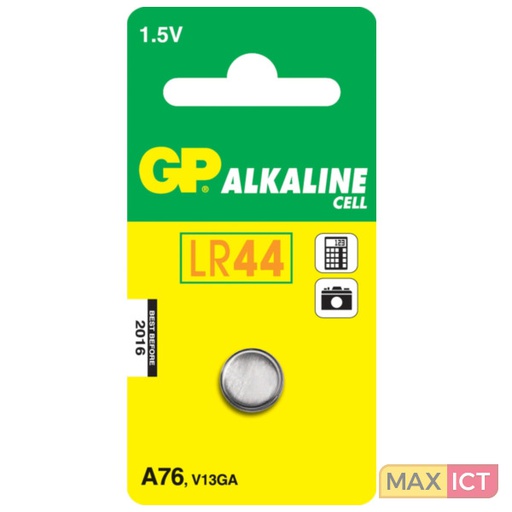 [05076AC1] GP Battery GP A76 - Battery LR44 - Alkaline