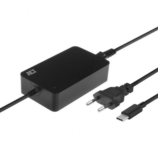 [AC2005] ACT Type-C 65W notebook charger notebooks up to 15,6", Slim