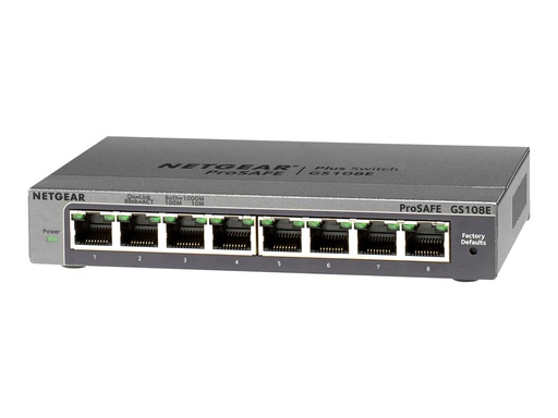 [GS108E-300PES] Netgear Prosafe Gigabit Plus GS108E