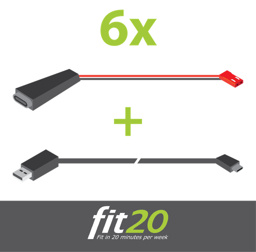 [fit20-BV-USBC-set] fit20 Batterij Vervanger USB set