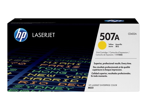 [CE402A] HP 507A originele gele LaserJet tonercartridge - 6000 pagina's - Geel