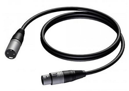 [AU-CAB901/0.5] Procab CAB901 Basic XLR male - XLR female 0.50 meter